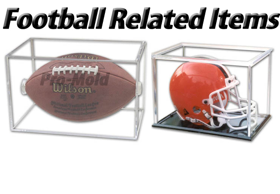 NFL Football Holder & Mini Football Helmet Case